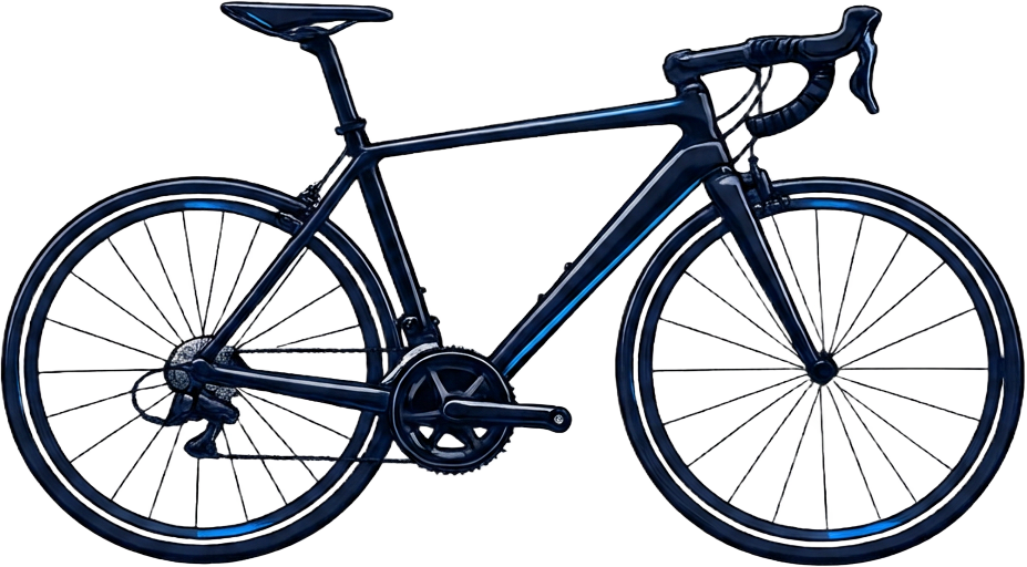 Ilustração de bicicleta speed de estrada